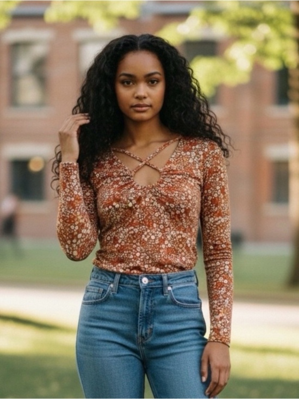 Planet Gold Crop Top